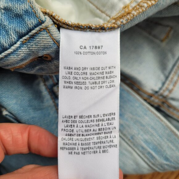 Gap 1969 Sexy Boyfriend Jeans 31r Light wash Distressed - Picture 12 of 16